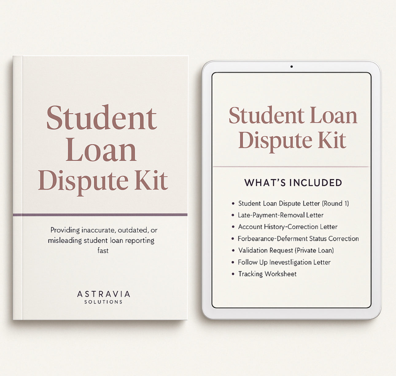 AstraVia Student Loan Reporting Correction Kit-Standard Edition