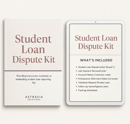 AstraVia Student Loan Reporting Correction Kit-Standard Edition