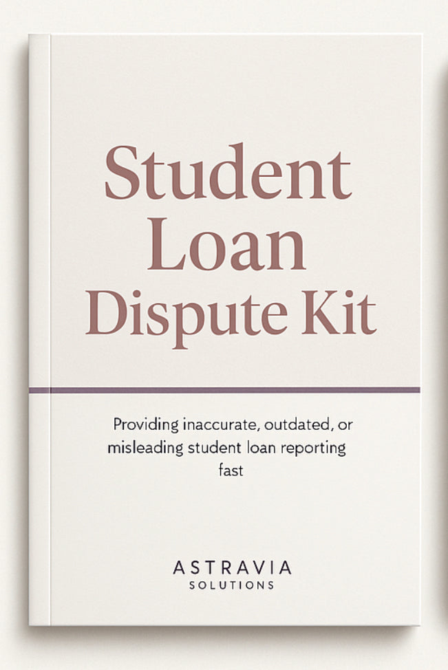 AstraVia Student Loan Reporting Correction Kit-Standard Edition