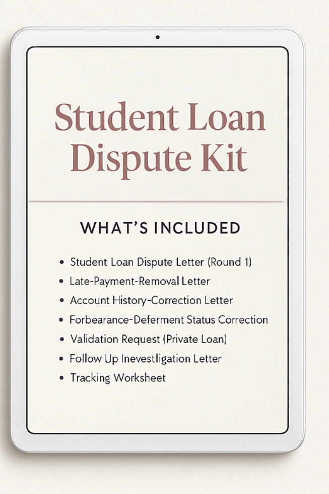 AstraVia Student Loan Reporting Correction Kit-Standard Edition