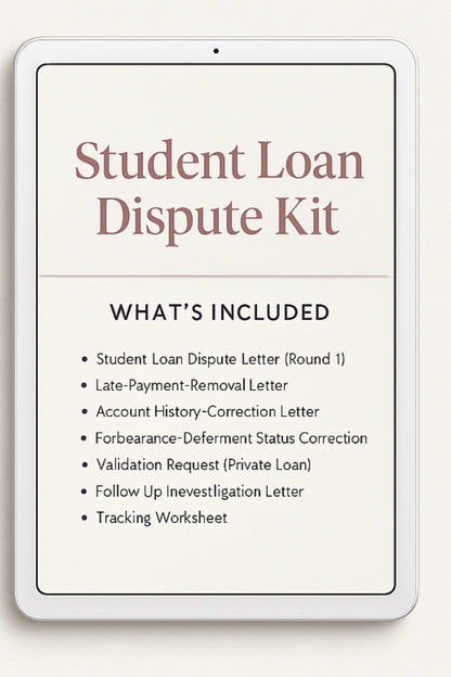 AstraVia Student Loan Reporting Correction Kit-Standard Edition